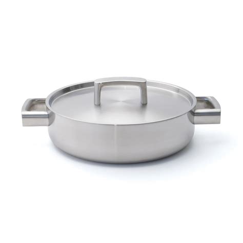 BergHOFF Ron Stainless Steel 10 in. Deep Skillet with Lid-3900033 - The ...