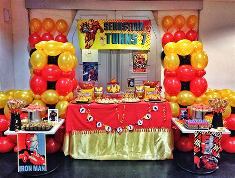 ironman themed party | Iron man decorations, Iron man birthday, Iron man party