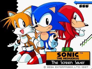 Sonic the Hedgehog The Screen Saver - Sonic Retro