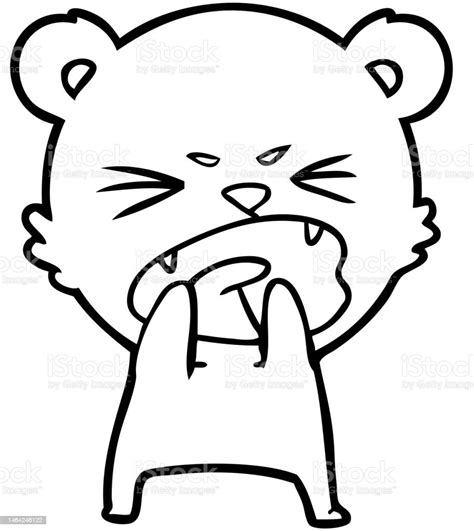 Hungry Cartoon Bear Stock Illustration - Download Image Now - Animal, Art, Art Product - iStock