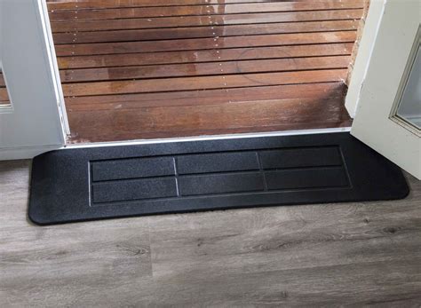 Three sided rubber threshold / doorway ramp for wheelchair / disability access