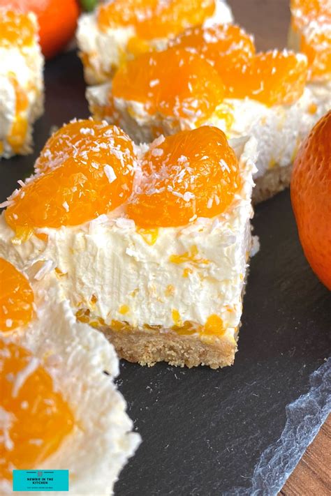 Easy No-Bake Mandarin Cheesecake | Newbie In The Kitchen