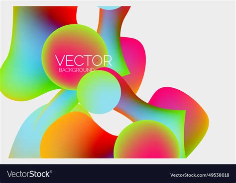 Abstract glowing shapes background Royalty Free Vector Image