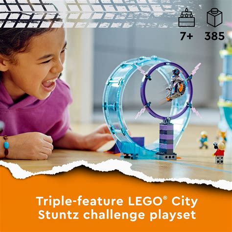 LEGO City Stuntz Ultimate Stunt Riders Challenge 60361, 3in1 Stunts for 1 or 2 Player Action ...