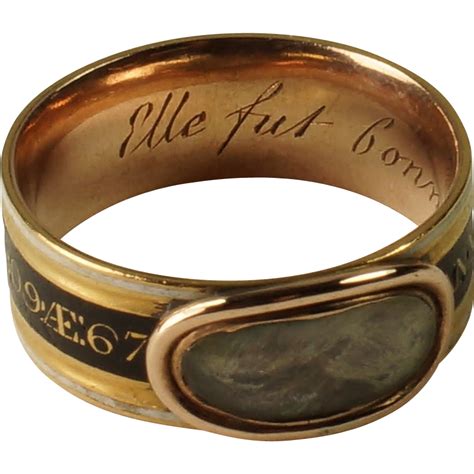 Georgian Mourning Ring Augustine Prevost Family Rare American Military History Circa 1809 ...