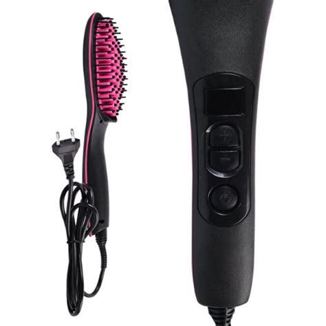 Simply Straight Fast & Easy HQT-906B Ceramic Straighten Hair Brush 450F » Gadget mou