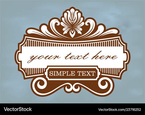 Label design template Royalty Free Vector Image