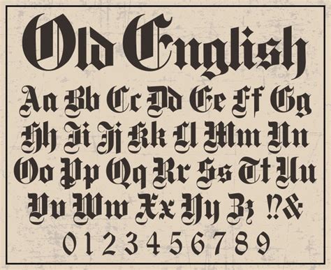 OLD ENGLISH FONT Svg Old English Alphabet Svg Old English