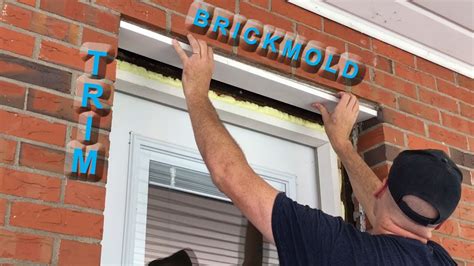 How to install exterior door trim on a brick house - YouTube