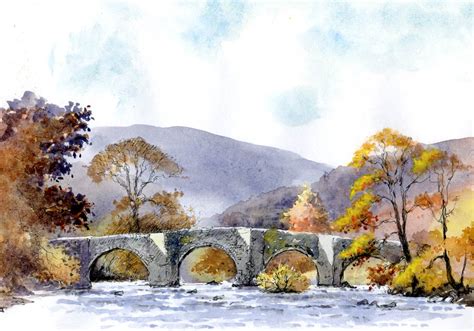 DavidBellamyArt: Painting autumn scenes in watercolour