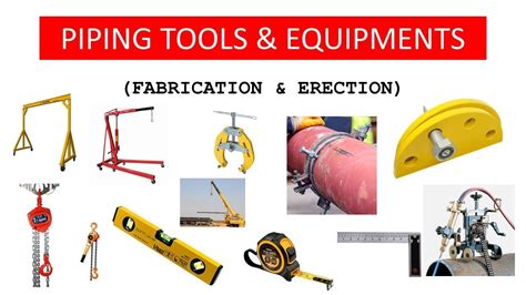 Tools and Equipment's for Piping work | Pipe fit-up Fabrication & Erection - YouTube