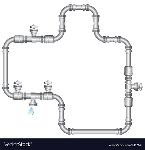 Water pipes Royalty Free Vector Image - VectorStock