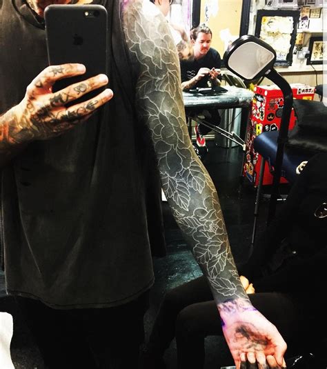 OLI'S NEW SLEEVE | Bring me the horizon, Black sleeve tattoo, Blackout tattoo