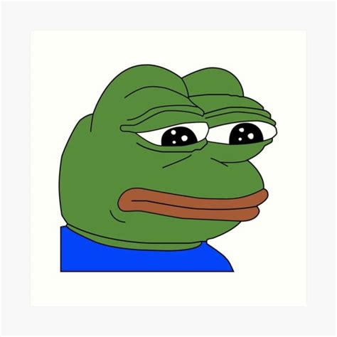 "Pepe Sad Frog Meme" Art Print for Sale by doditfredinho | Redbubble