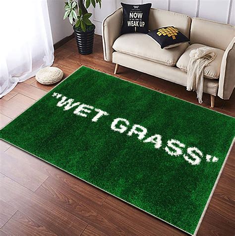 Wet Grass Wet Grass Patterned Rugs Wet Grass Rug Wetgrass - Etsy