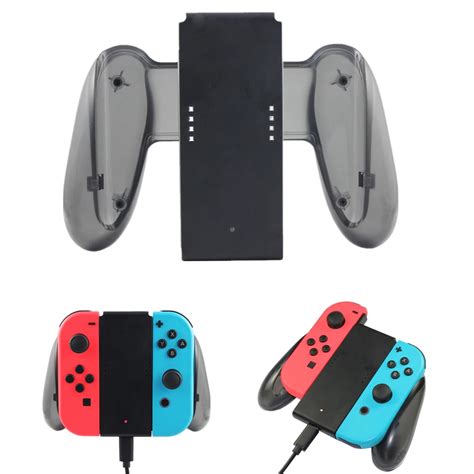 Joy Con Charger For Nintendo Switch Charging Grip Chargeable Left Right Comfort Hand Grip ...