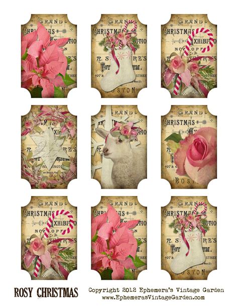 Vintage Gift Tags Printable Free - FREE PRINTABLE TEMPLATES