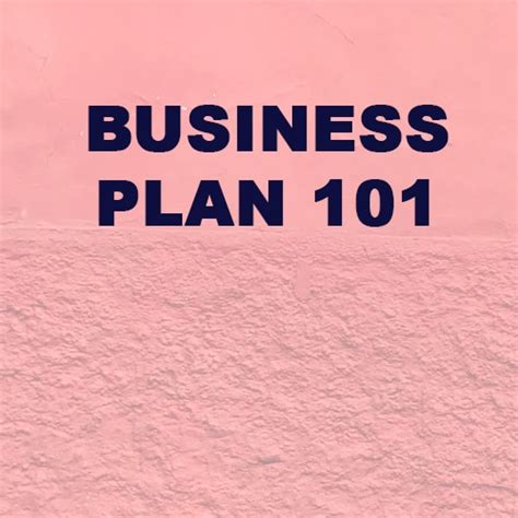 BUSINESS PLAN 101