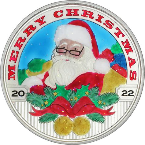 2022 Silver Christmas Coins | Christmas Silver Bars | Golden Eagle Coins