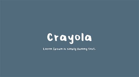 Crayola Font : Download Free for Desktop & Webfont