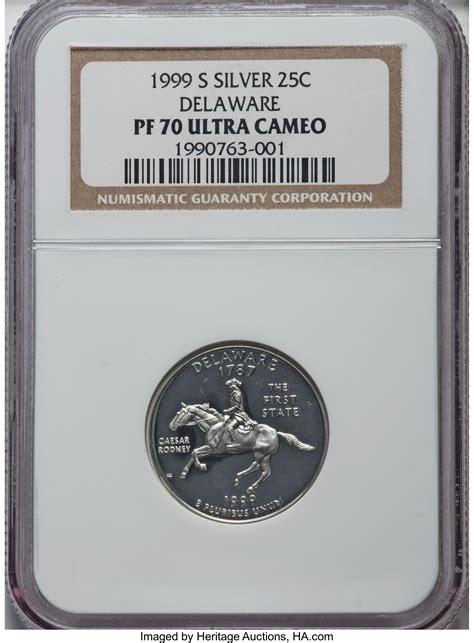 1999-S Silver State Quarter Proof Set PR70 Ultra Cameo NGC. Housed | Lot #9557 | Heritage Auctions