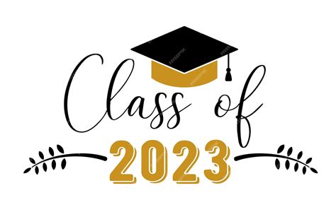 Premium Vector | Class of 2023 Graduation congratulations at school university or college Trendy ...