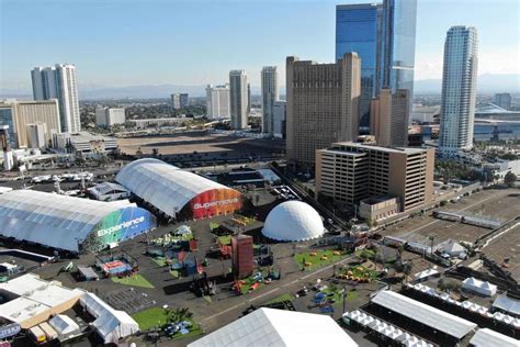 Aerial view of the Las Vegas Festival Grounds at the corner of Sahara and Las Vegas Boulevard i