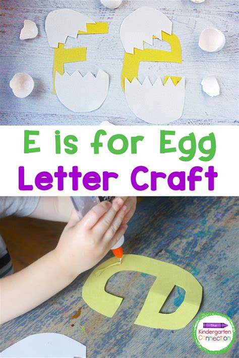 Letter E Craft: Letter E is for Egg Preschool and Kindergarten Craft