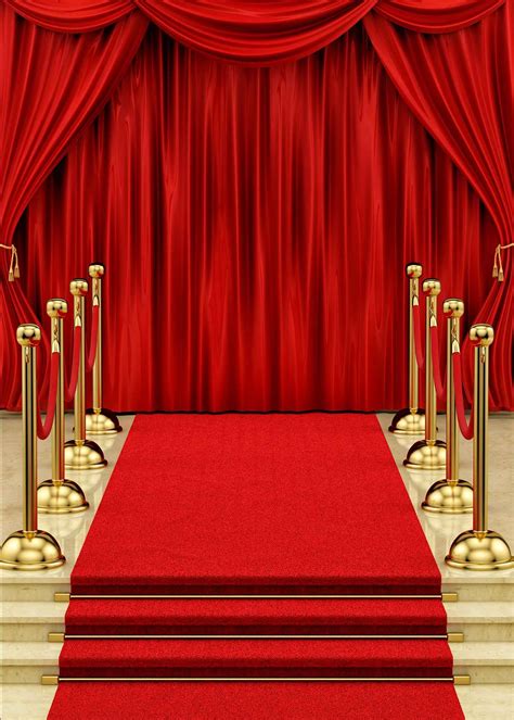 MME Backdrop 5x7ft Red Curtain Background Hollywood Red Carpet Stage Upgrade Material Sea… | Red ...