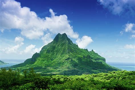 Mount Roto Nui Volcanic Mountain Moorea Photograph by Mlenny - Fine Art America