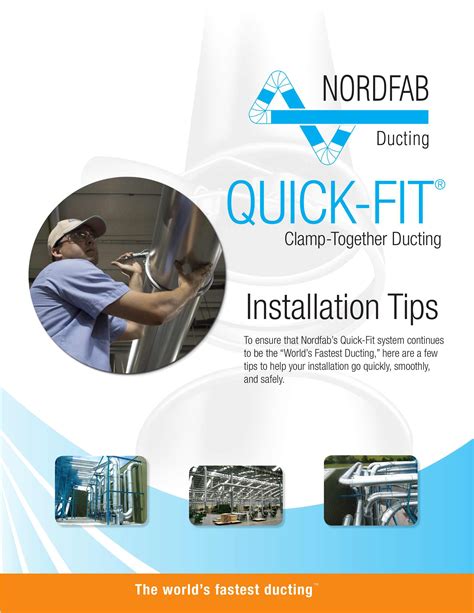 Nordfab Ducting, Catalogs, QUICK-FIT Installation Tips | ARCAT