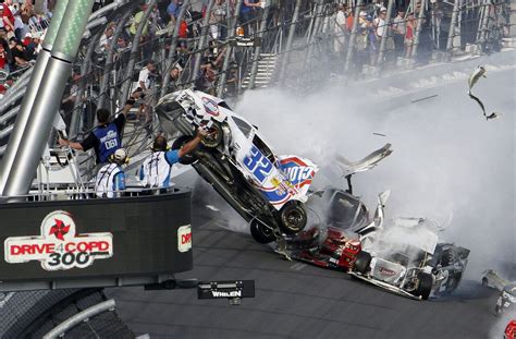 Last-lap crash at Daytona 'appeared to injure fans' as engine flies ...