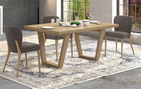 Mesa de comedor de roble Oslo -Palisandro Interiorismo