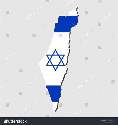 Map Israel Flag Vector Illustration Stock Vector (Royalty Free ...