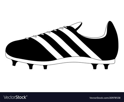 Isolated soccer cleat icon Royalty Free Vector Image