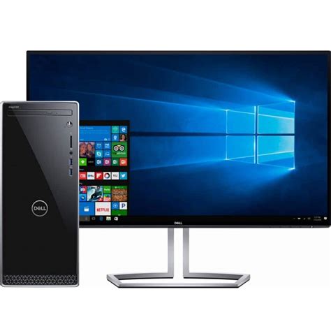 Dell Inspiron I3670-5750BLK Desktop & 24" IPS LED Full HD Monitor ...