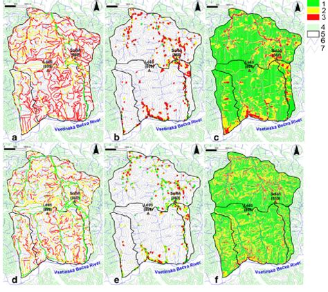 Landslide risk maps for linear features, buildings and land use based ...