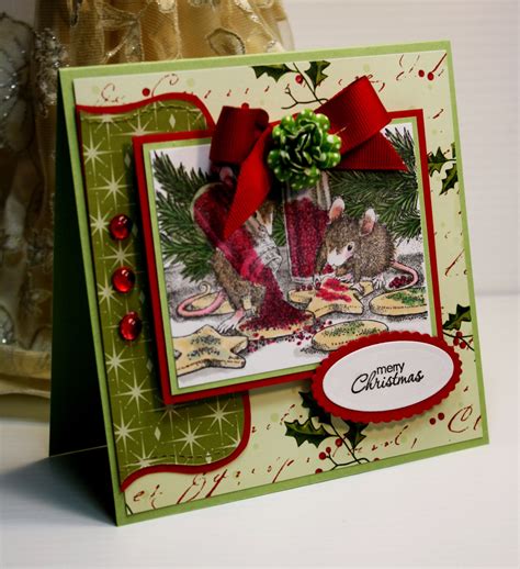 Christmas Card Handmade Greeting Card Merry by CardInspired