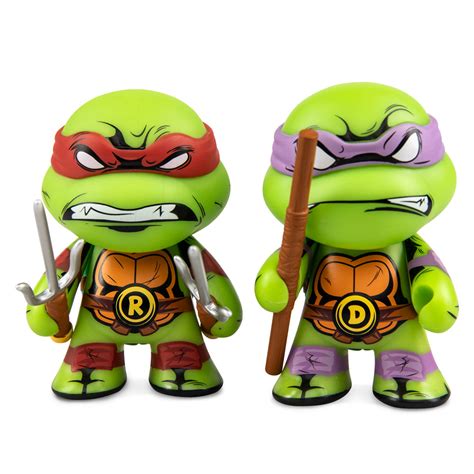 Teenage Mutant Ninja Turtles Raphael & Donatello 3" Vinyl Figure 2-pac ...