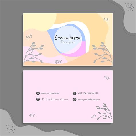 Floral Business Card Design | Behance