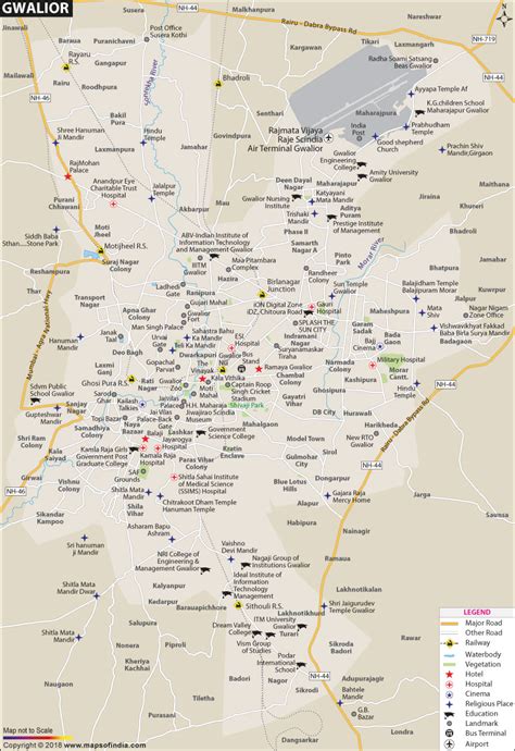 Gwalior city Map