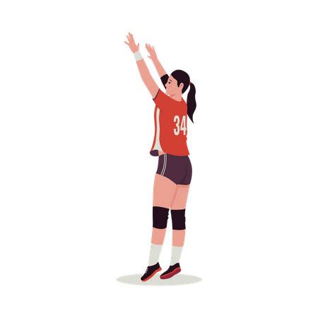 Volleyball Player Illustration Pack - 5 Sports & Games Illustrations | SVG, PNG, EPS Available