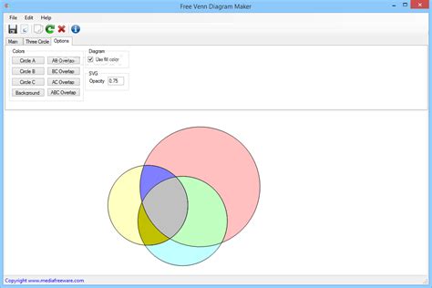 Free Venn Diagram Maker 1.0.0.0 - Download, Review, Screenshots