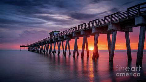 Venice Fishing Pier Sunset, Florida Photograph by Liesl Walsh | Pixels