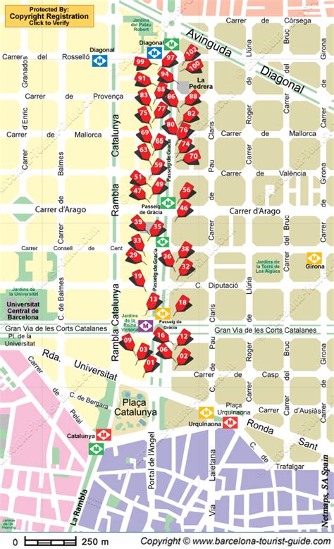 Paseo De Gracia Barcelona Mapa | Mapa De Rios