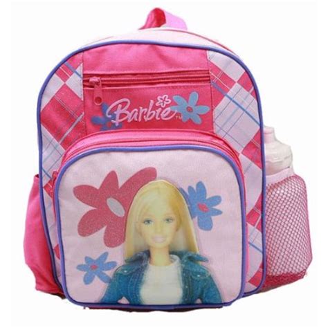 Barbie - Small Backpack - - w/ Water Bottle - Pink Doll New School Bag 19358 - Walmart.com ...