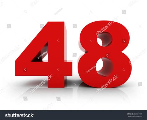 Number 48 Stock Illustration 258981197 | Shutterstock