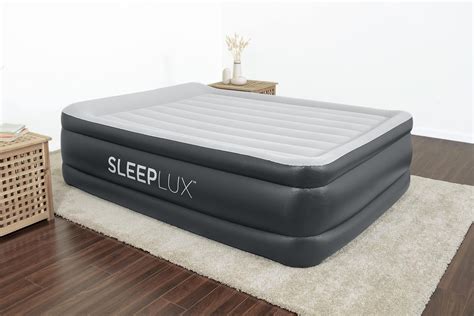 SleepLux Durable Inflatable Air Mattress with Built-in Pump, Pillow and ...