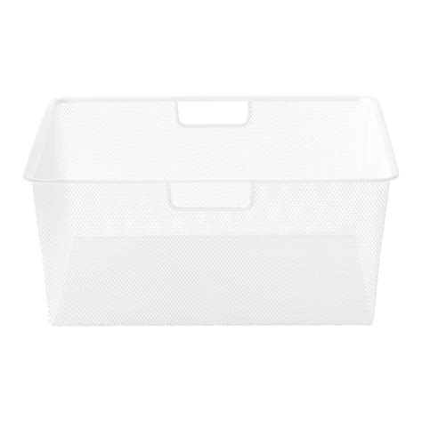 White Elfa classic 18" Mesh Hanging Drawers & Frame | The Container Store