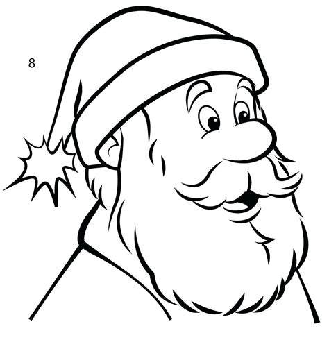 Santa Claus Face Drawing at GetDrawings | Free download